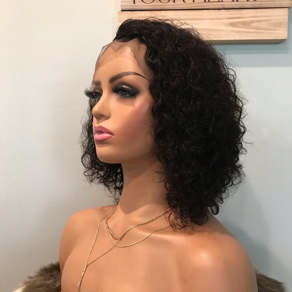 Frontal Wet & Wavy Brazilian Human Hair Wig